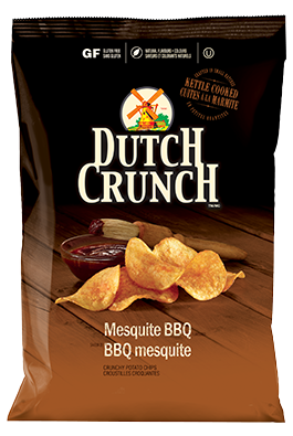 Old Dutch Crunch Mesquite BBQ Kettle Chips One Large Bag {Imported from Canada}