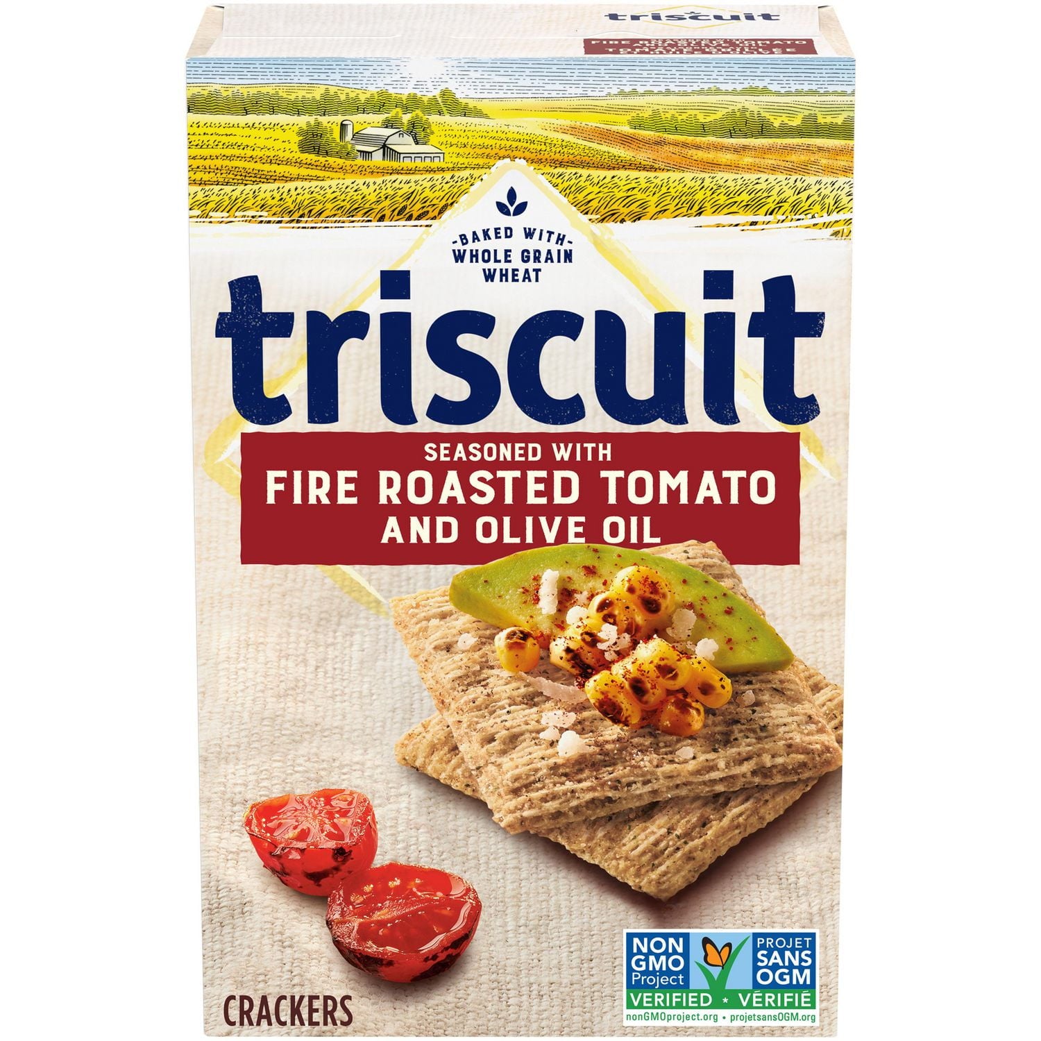 Triscuit Fire Roasted Tomato & Olive OIl Crackers front