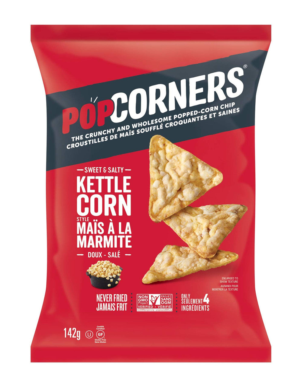 PopCorners, Kettle Corn Chips,  142g/5oz., {Imported from Canada}
