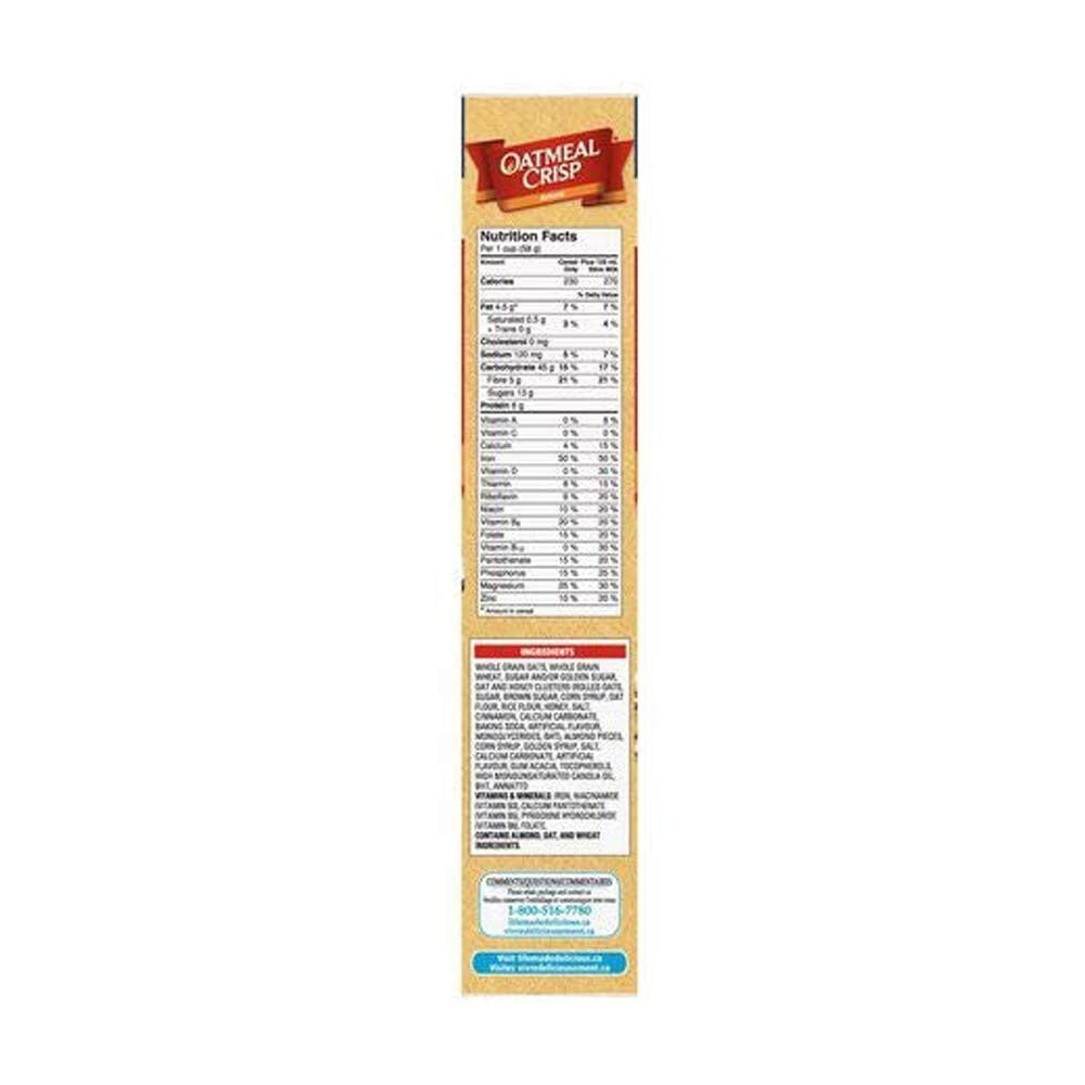 Oatmeal Crisp Almond Cereal Family 628g/22.15oz, 3-Pack {Imported From Canada}