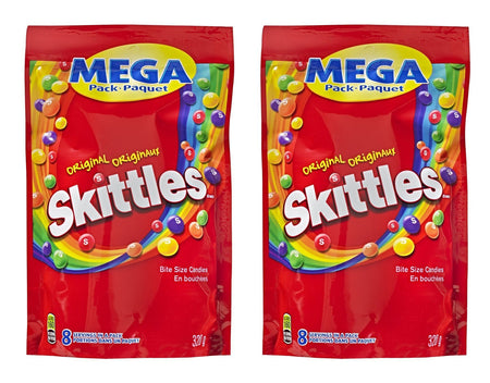 Skittles Original, Mega-Pack, 320gm/11.3oz., (2 Pack), {Imported from Canada}