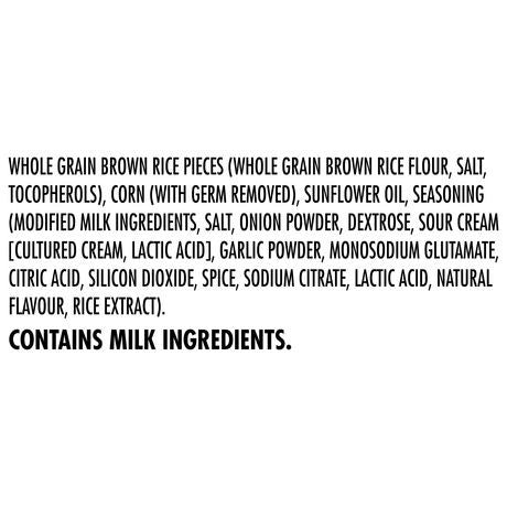 Quaker Crispy Minis Sour Cream & Onion Rice Chips 100g/3.5 oz.,{Imported from Canada}