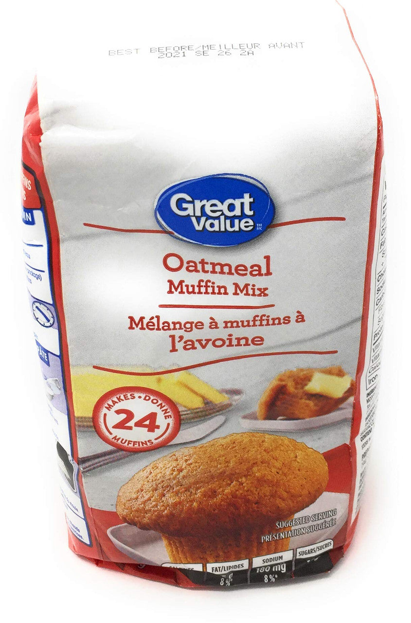 Great Value Oatmeal Muffin Mix - 900g/2 lbs., {Imported from Canada}