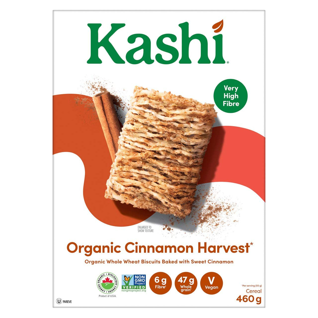 Kashi, Organic, Cinnamon Harvest Cereal, Non-GMO, 460g/16oz., {Imported from Canada}