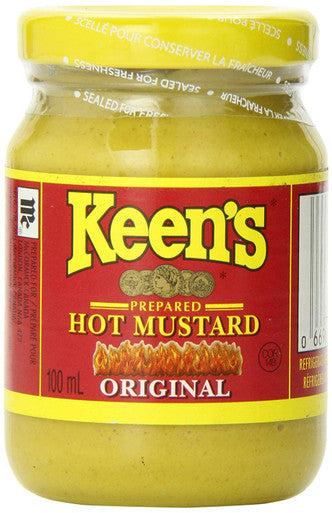 Keen's Prepared, Hot Mustard, 100ml/3.4 fl.oz., {Imported from Canada}