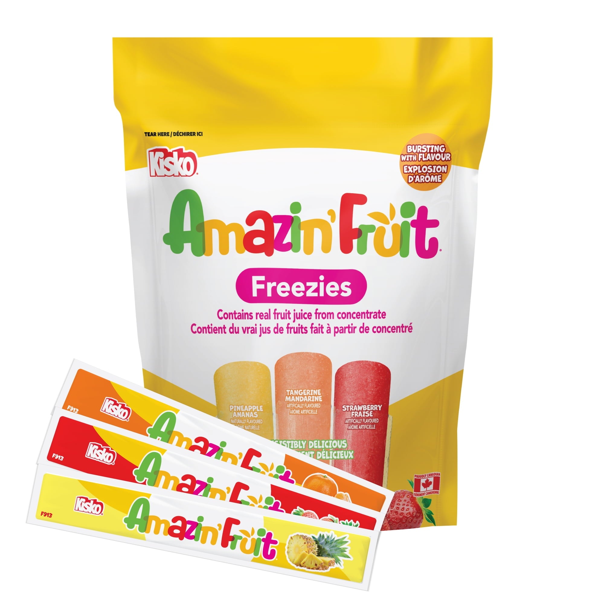 KIsko Fruit Freezies, picture of front bag 