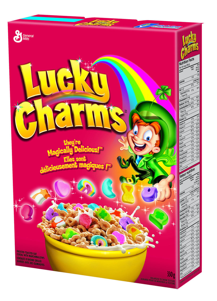 Lucky Charms Breakfast Cereal, 580g/20.45oz {Imported from Canada}