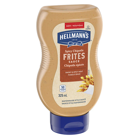 Hellmann's Spicy Chipotle Frites Mayo Style Sauce, 325ml/11 oz., {Imported from Canada}