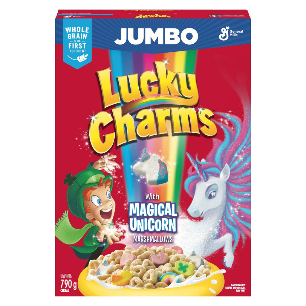 LUCKY CHARMS Cereal Jumbo Box, 790g/27.9 oz., {Imported from Canada}