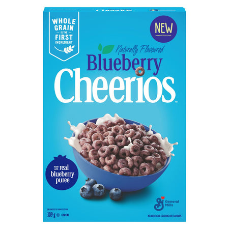 General Mills Cheerios Blueberry Cereal 309g/10.9 oz., {Imported from Canada}