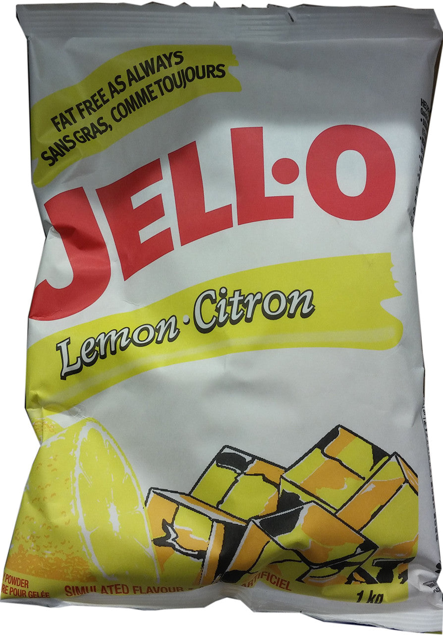 Jell-o Lemon Pudding and Pie Filling, 1kg/2.2lbs. {Imported from Canada}
