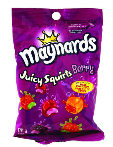 Maynards Juicy Squirts Berry, 170g (6oz) {Imported from Canada}