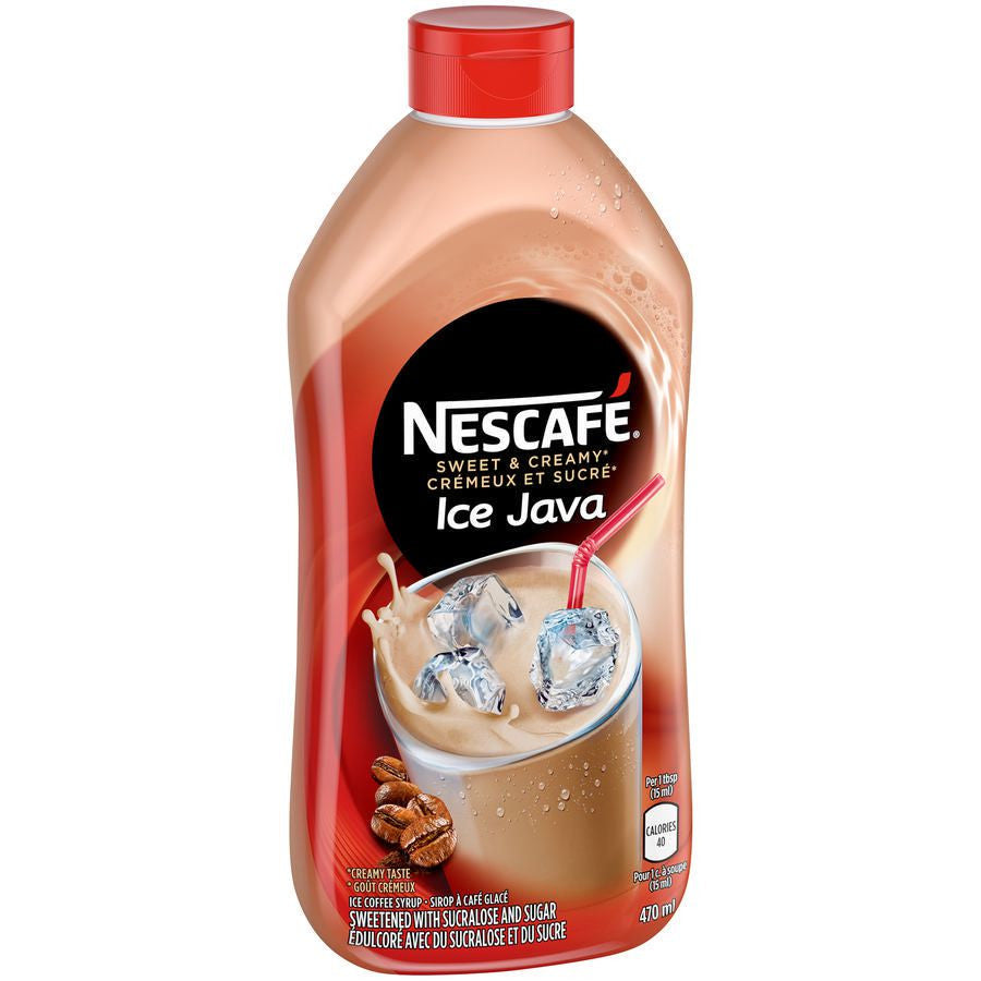 Nescafe Ice Java Coffee Syrup 470ml - Imported from Canada (Pack of 4)