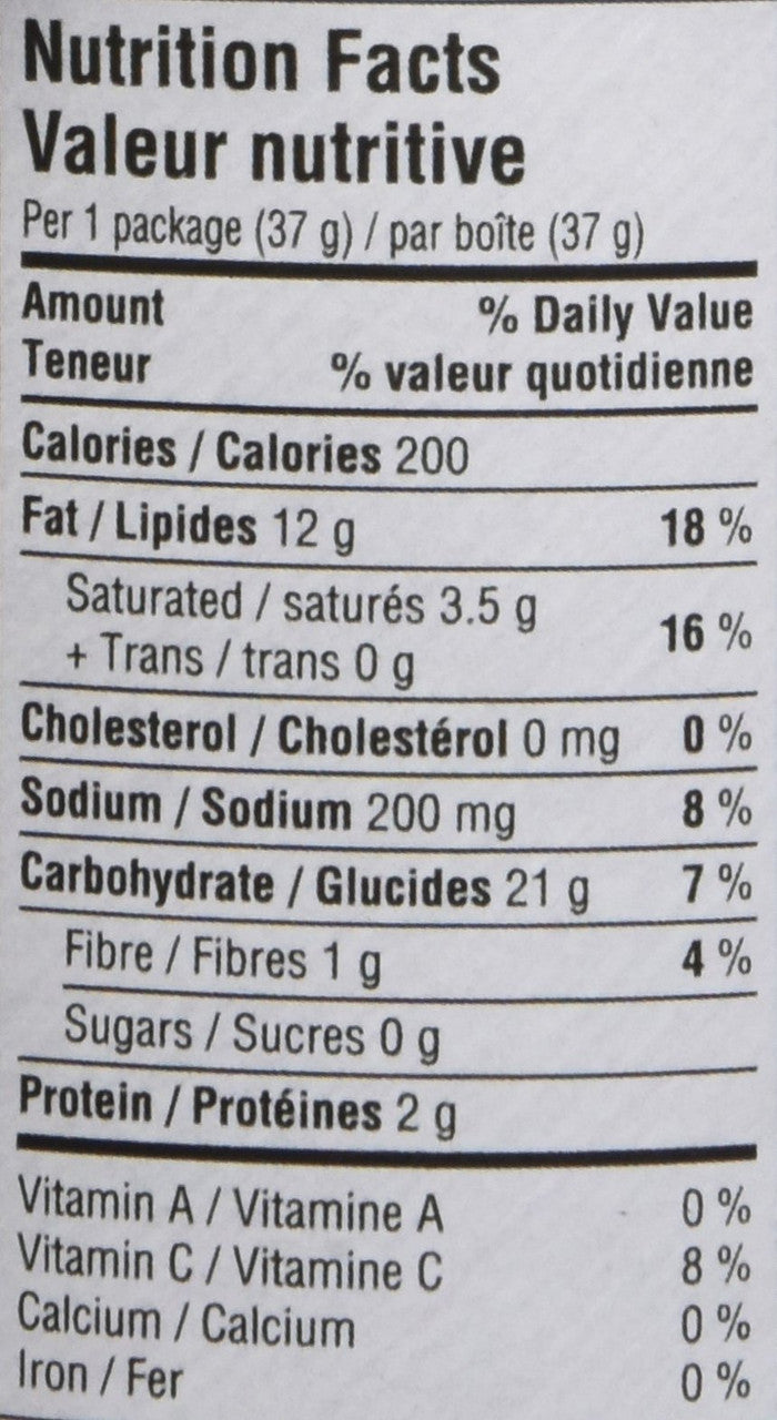 Pringles Original Potato Chips 37g/1.3oz., (Pack of 12) {Imported from Canada}