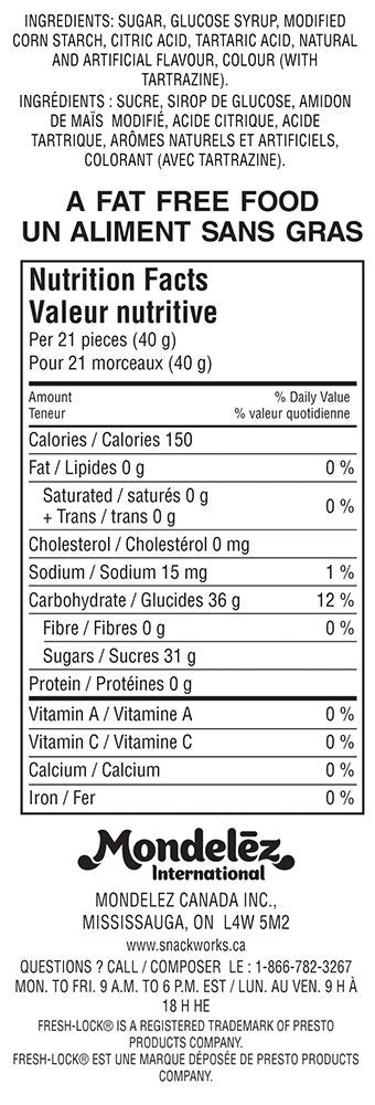 Maynards Gummy Sour Patch Kids , 355g/12.5 oz., (6 Pack) {Imported from Canada}