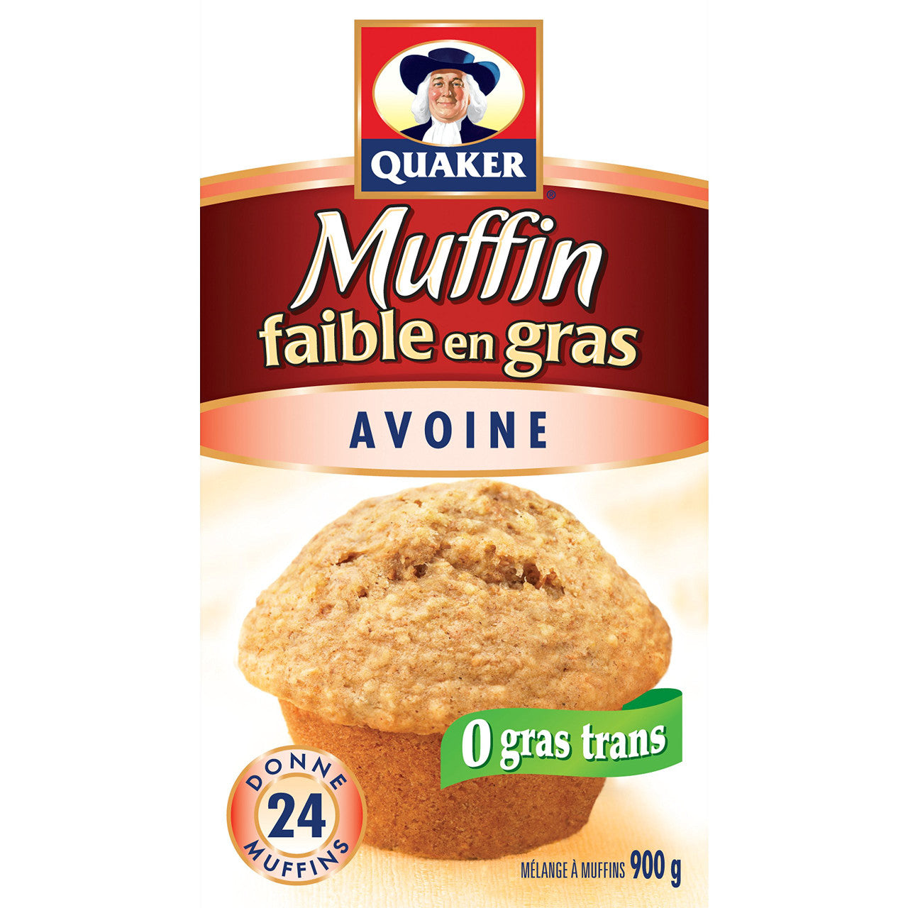 Quaker Muffin Mix Low Fat Oatmeal, 12ct, 900g/31.7 oz, {Imported from Canada}