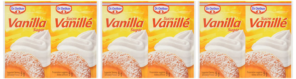 Dr. Oetker Vanilla Sugar - 6x9g {Imported from Canada}