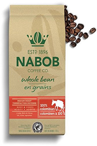 Nabob Whole Bean 100% Colombian - 350g {Imported from Canada}