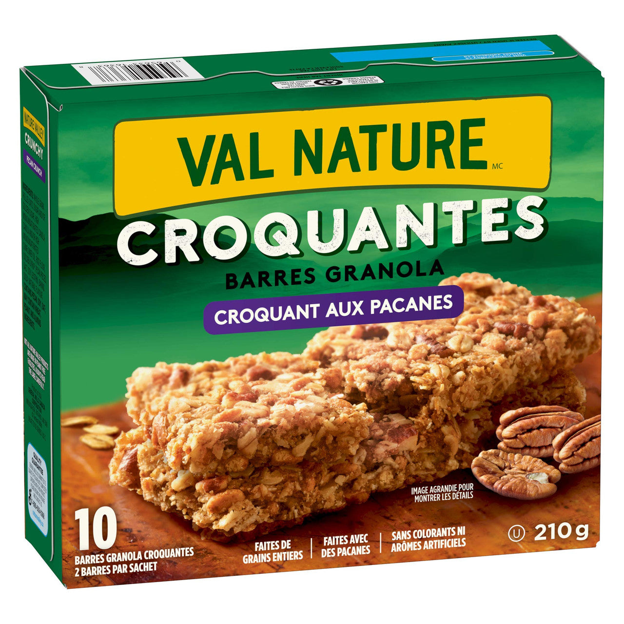 Nature Valley Crunchy Granola Bars Pecan Crunch,(10ct Box), 210g/7.4 oz., {Imported from Canada}