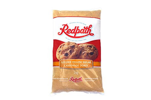 Redpath Golden Yellow Sugar, 2kg/4.4lb. Bag, {Imported from Canada}