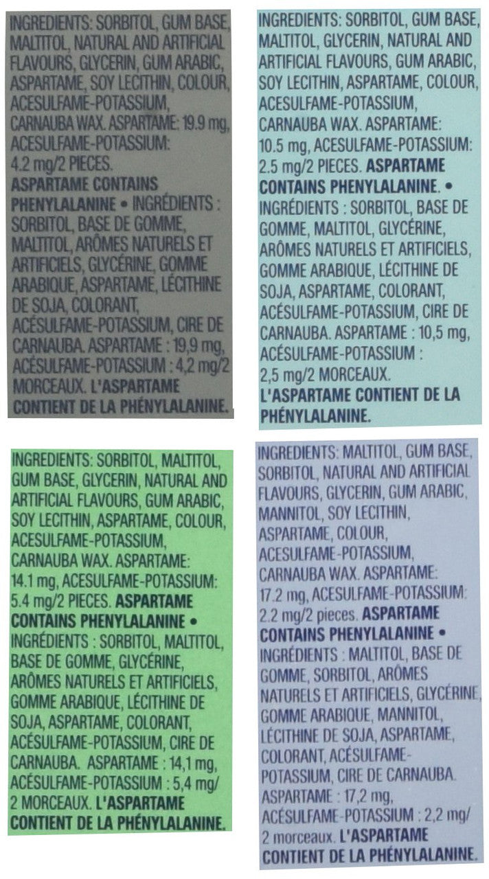 Excel Variety Pack 288-Pieces of Gum {Imported from Canada}