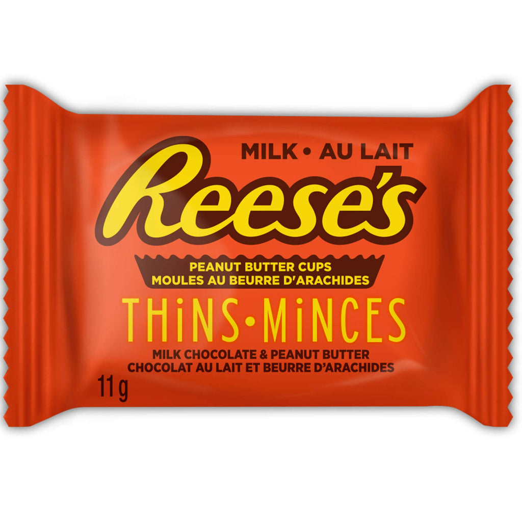 Reese's Thins Peanut Butter Cups Milk Chocolate, 165g/5.8 oz., {Imported from Canada}