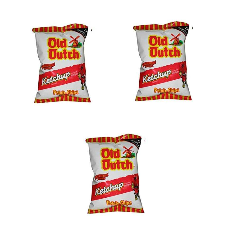 Old Dutch Ketchup Chips (3 count x 40G) Bundle {Imported from Canada}