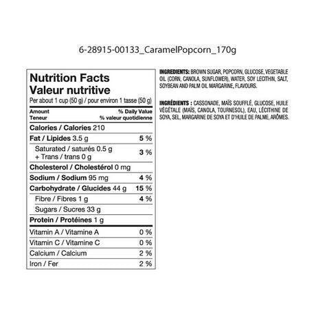 Great Value Caramel Popcorn, 170g/ 6 oz., Bag, {Imported from Canada}