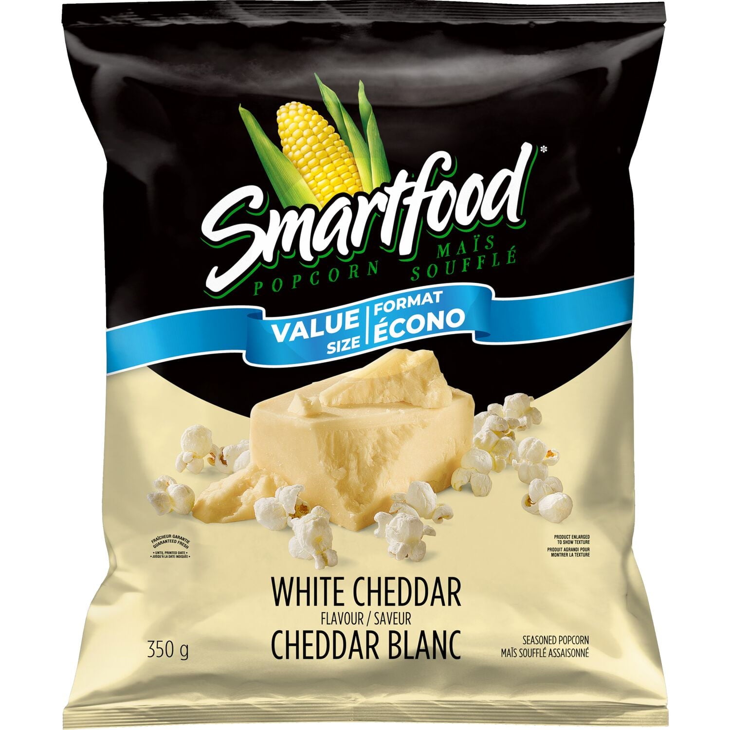 Smartfood White Cheddar Party Size Popcorn, 350g/12.3 oz. - Front Of Bag