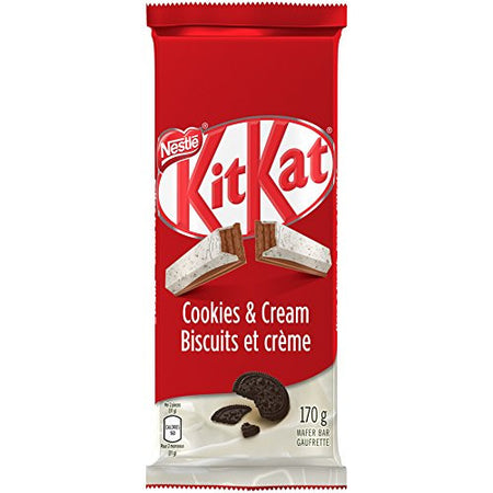 Nestle KitKat Cookies & Cream Chocolate Bar 170g/6.0oz{Imported from Canada}