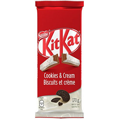 Nestle KitKat Cookies & Cream Chocolate Bar 170g/6.0oz{Imported from Canada}