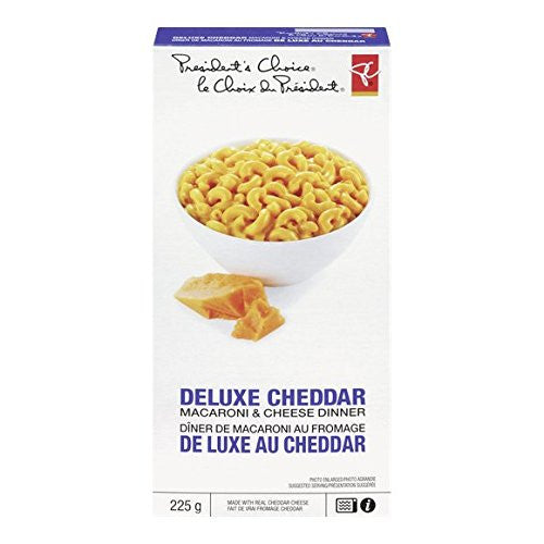 Presidents Choice Deluxe Cheddar Macaroni & Cheese 225g - {Imported from Canada}