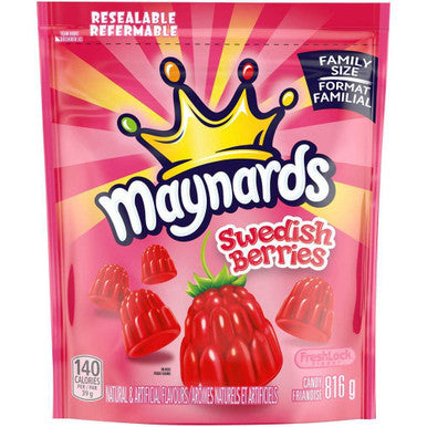 Maynards Swedish Berries Candy Family Size 816g/28.7oz {Imported from Canada}