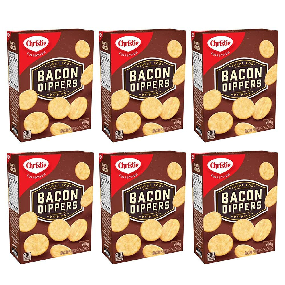 Christie Bacon Dippers Crackers, 200g/7.05 Ounces, 6 Count, {Imported
