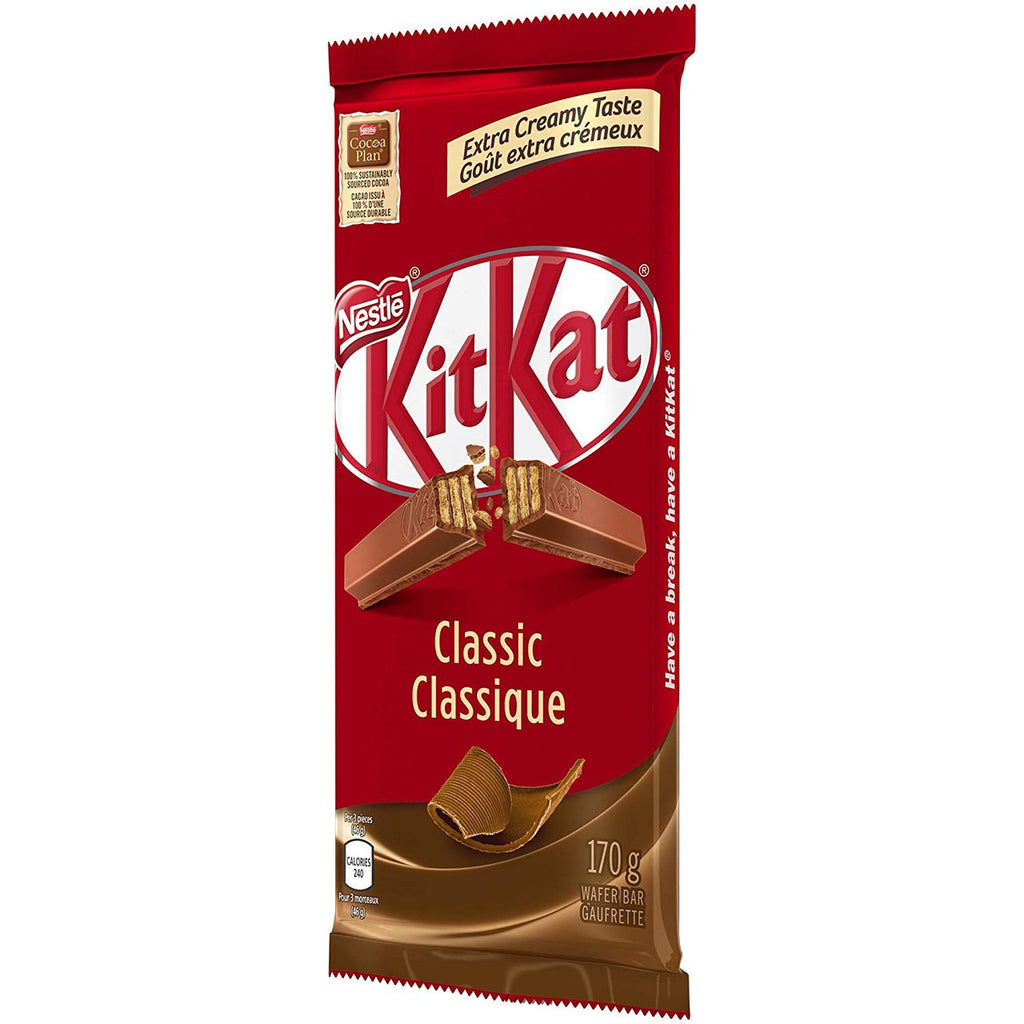 KIT KAT Classic Milk Chocolate, 170g/6oz., Tablet, {Imported from Canada}