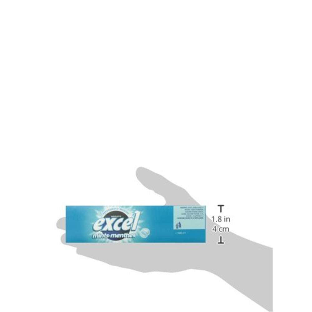 Excel Mints Peppermint, 34gm Tin, 8 Count, (Pack of 3), (Imported from