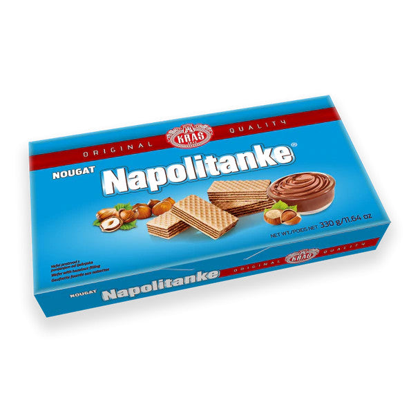 Napolitanke Nougat Wafers Cookies, 330g/11.6 oz. box {Imported from Canada}