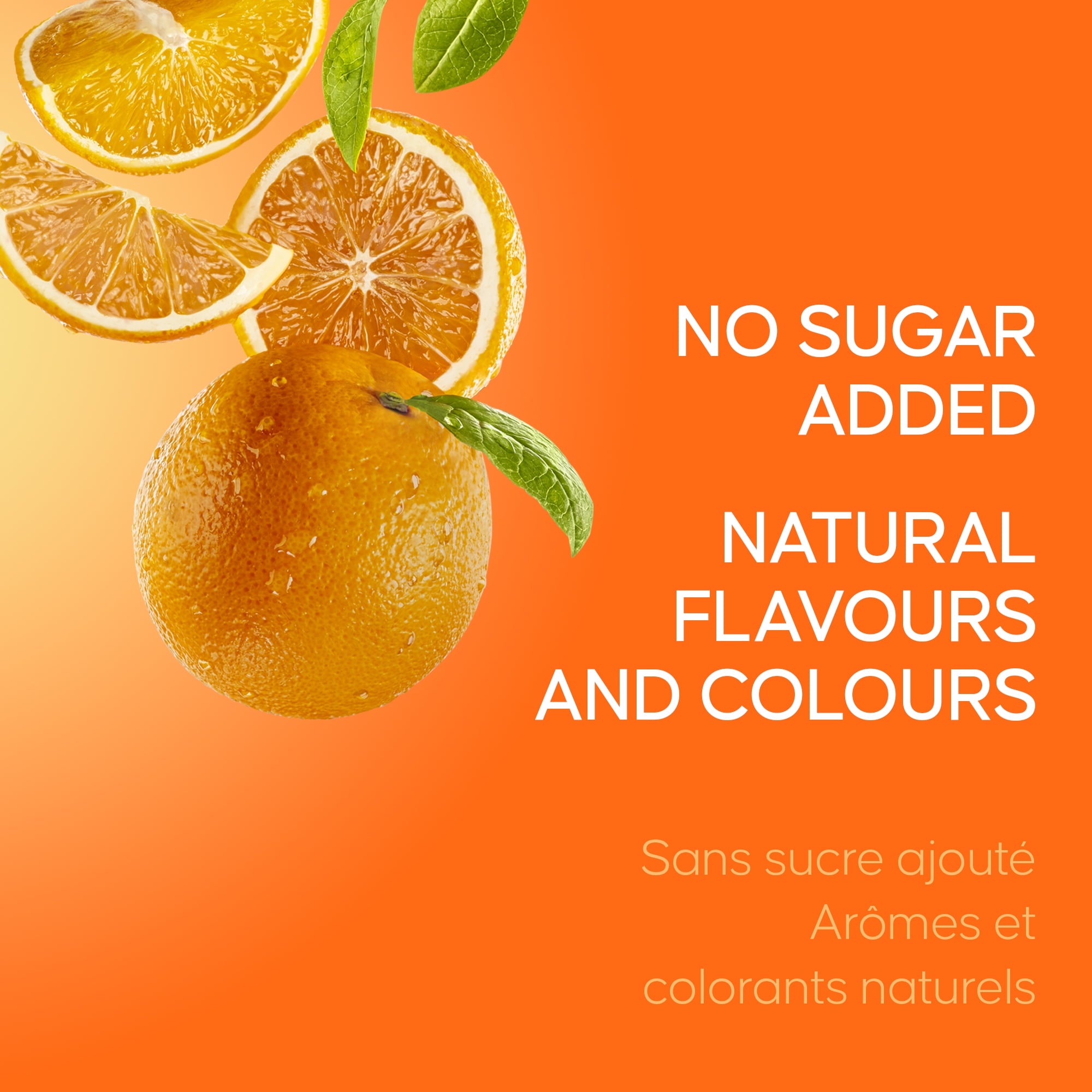 SunRype Fruit Juice, Orange, No Sugar Added label