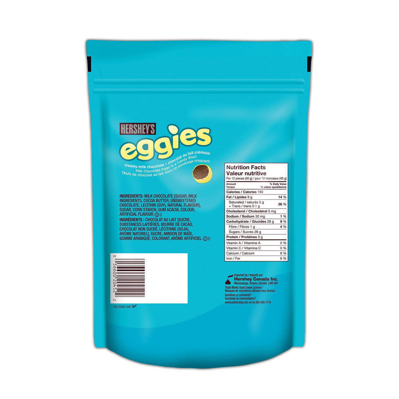 Hershey's Real Milk Chocolate Easter Eggies, 900g/31.5 oz. {Imported from Canada}