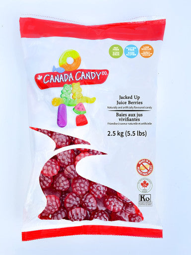 Canada Candy Sour Jacked Up Juice Berries 2.5kg (5.5lbs) {Imported from Canada}
