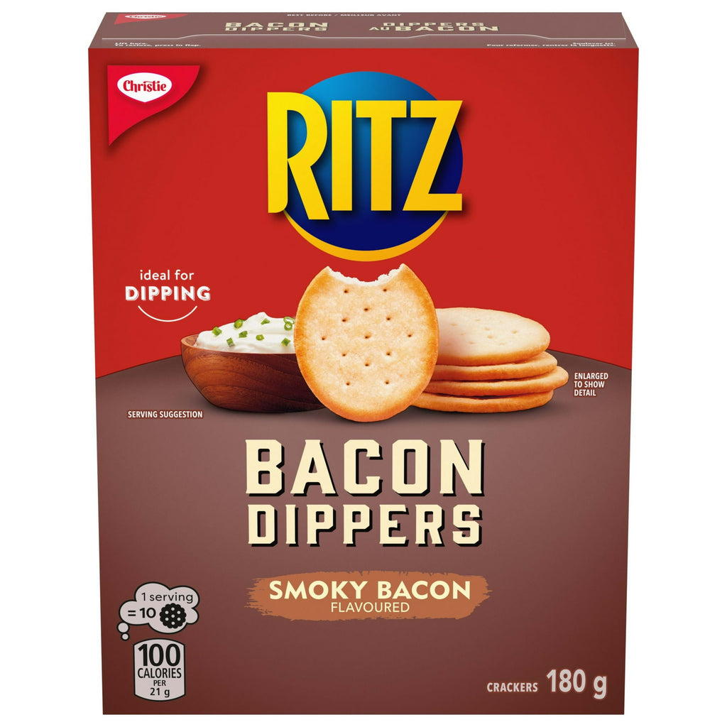 Christie Ritz Bacon Dippers Crackers, Smoky Bacon Flavor 200g/7 oz