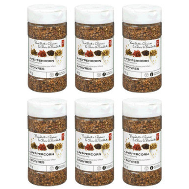 President's Choice 4-Peppercorn Steak Spice Seasoning, 141g/5oz., (6 Pack) {Imported from Canada}