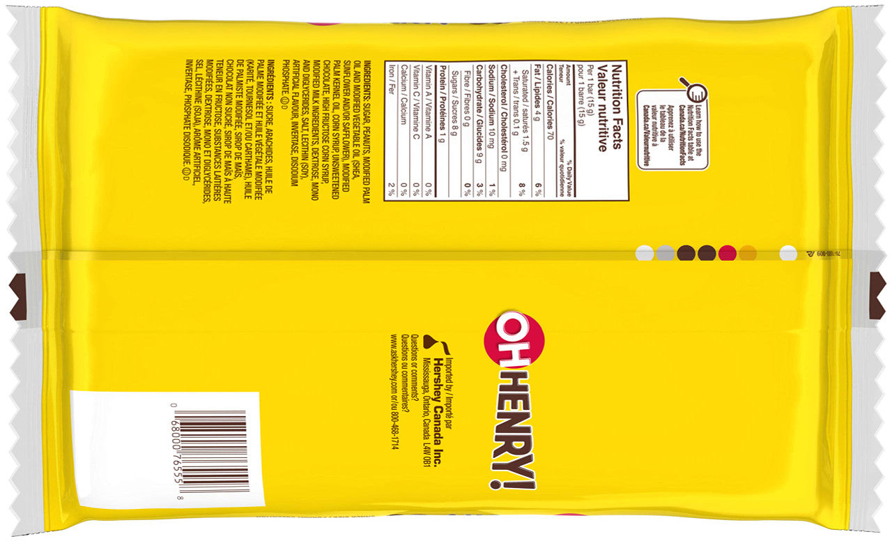 OH HENRY! Halloween Chocolatey Candy Bars, 30ct, 450g {Imported from Canada}