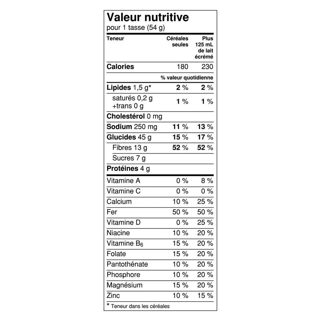 General Mills Fibre 1 Honey Cluster Cereal, 425g/15oz., {Imported from Canada}