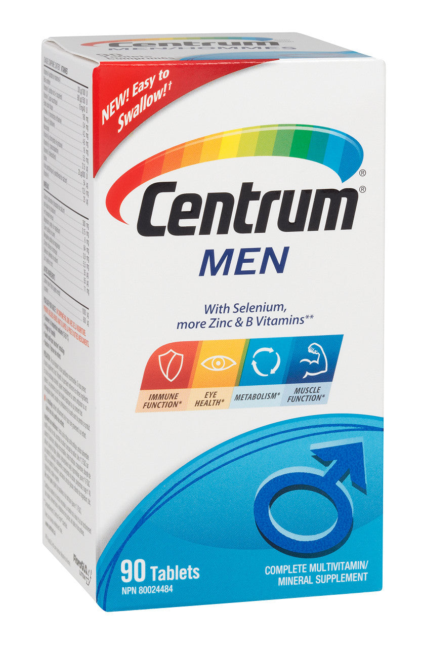 Centrum Multivitamins  for Men, 90 tabs {Imported from Canada}