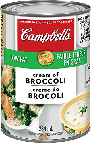 Campbell's Low Fat Cream Of Broccoli Soup, 284ml/9.6 oz. (Imported from Canada)