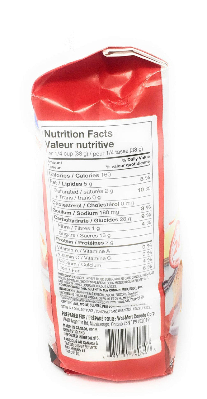 Great Value Oatmeal Muffin Mix - 900g/2 lbs., {Imported from Canada}
