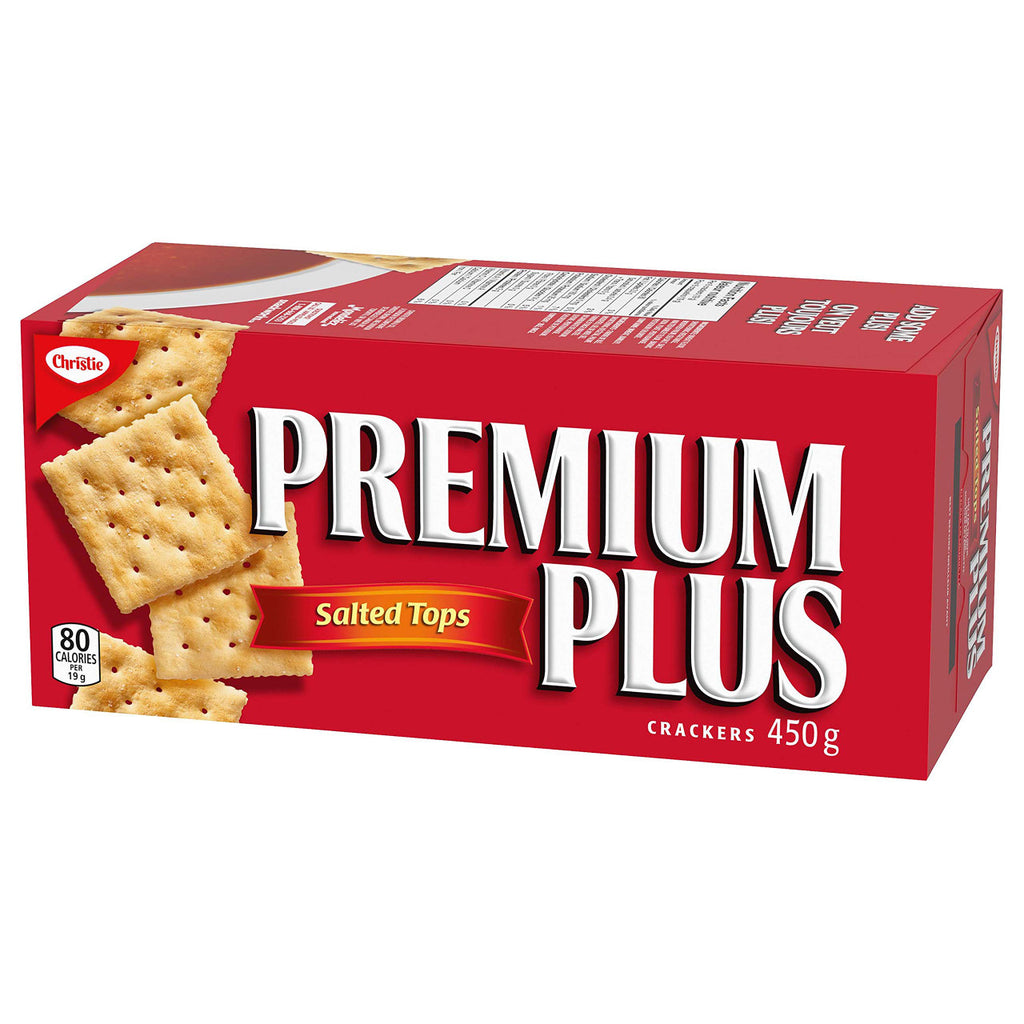 Christie Premium Plus Salted Crackers, 450g/15.9oz,(Imported from Canada)