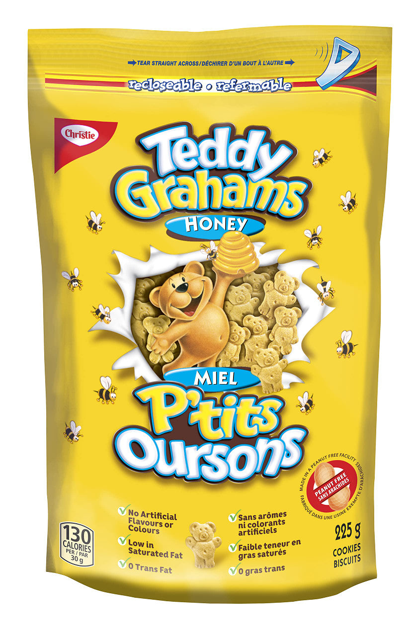 Christie, Teddy Graham Honey Cookies, 225g/7.9oz., {Imported from Canada}