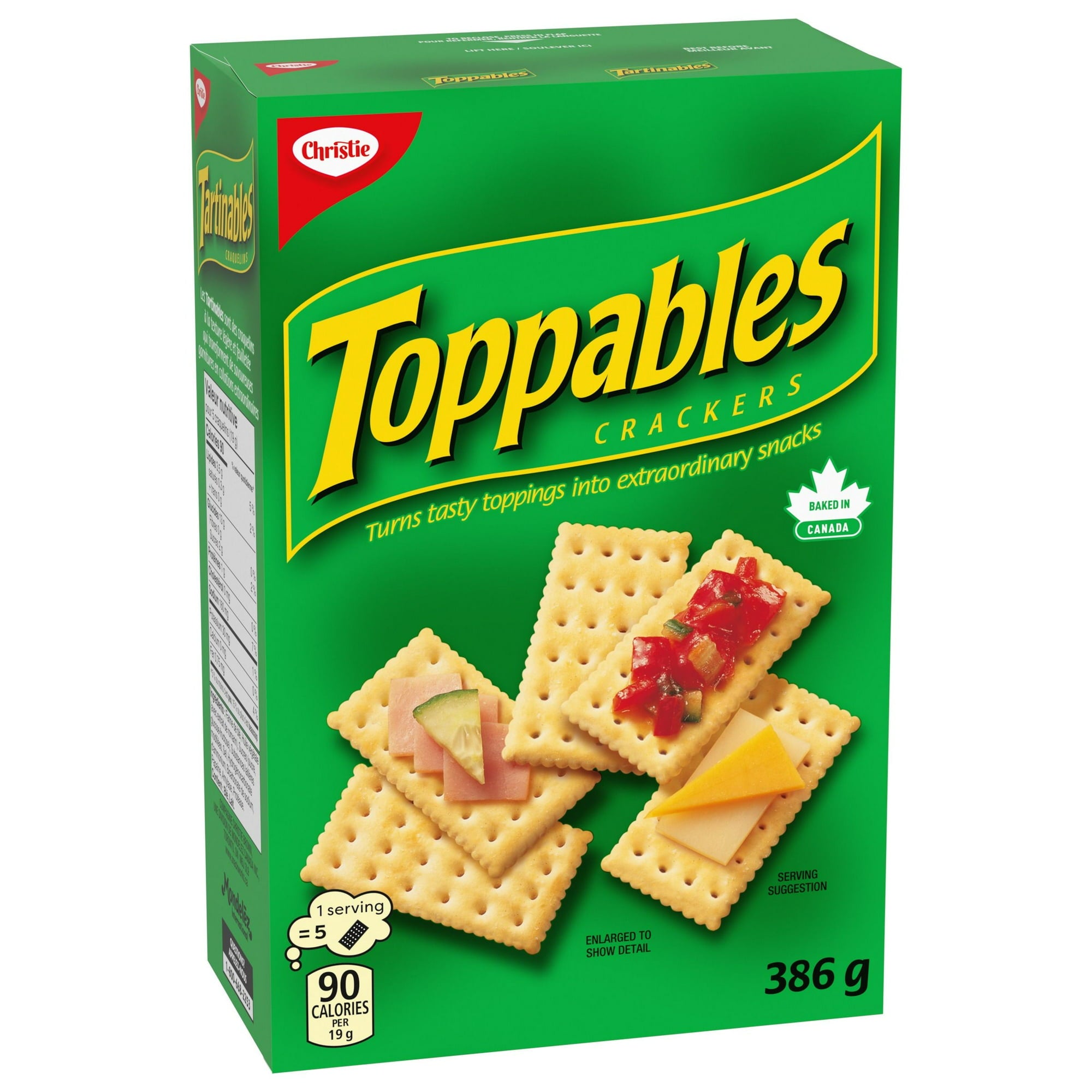 Christie Toppables Crackers, 386g/13.5 oz. Box
